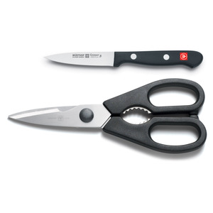 Gourmet 2 Pc. Cutlery Utility Set w/Shears and 3" Parer