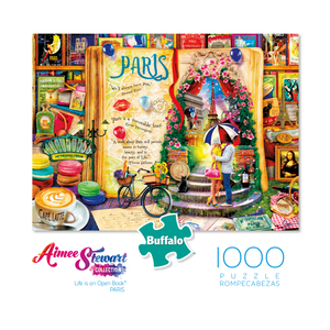 Buffalo Games & Puzzles Aimee Stewart Collection - Life is an Open Book - Paris: 1000 Pcs