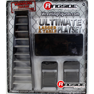 WWE Ultimate Ladder & Table Play Set (Black) -  Ringside Exclusive Toy Wrestling Action Figure Accessories Pack