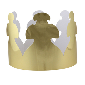 Hygloss Ed Prod Bright Gold Tag Crowns, 24/Pack, 3 Packs