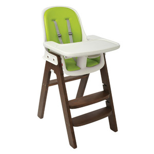 Sprout High Chair Green/Walnut