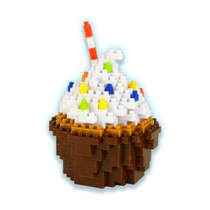 Bepuzzled 3D Pixel Puzzle - Cupcake: 245 Pcs