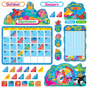 Trend Sea Buddies&#8482; Calendar Bulletin Board Set