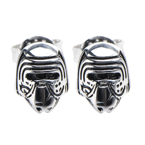 Star Wars Episode VII 925 Sterling Silver  Kylo Ren 3D Stud Earrings