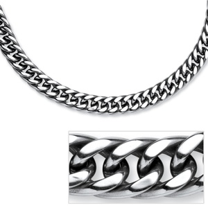 PalmBeach Jewelry Men's Curb-Link Chain in Stainless Steel 24&quot;