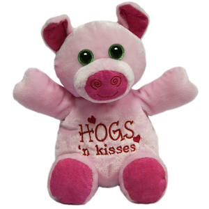 First and Main 10 Inch Hug-A-Luvs Pig Plush