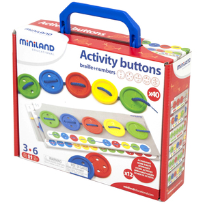 Miniland Educational Activity Buttons, Set of 2