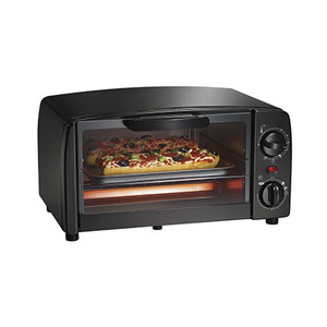 4 Slice Toaster Oven Black