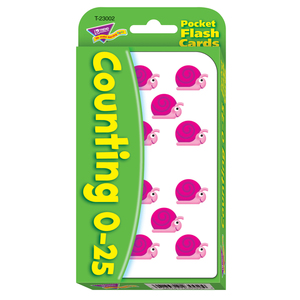 Trend Counting 0-25 Pocket Flash Cards, 12 Packs