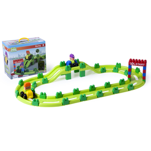 Miniland Educational Super Blocks Racing, 62 Pieces