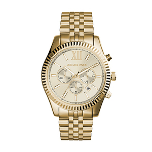 Mens Lexington Gold Tone Chronograph  Watch