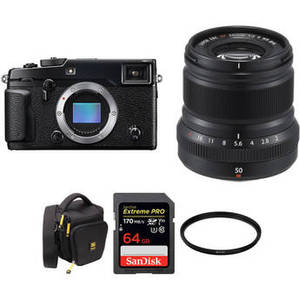X-Pro 2 Digital Camera with XF 50mm f/2 R WR Lens and Accessories Kit