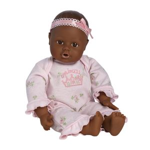 Adora Dolls Playtime Baby Doll 13&quot; Dark Skintone Brown Eyes Pink Romper