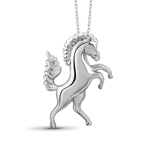JewelonFire Sterling Silver Horse Pendant
