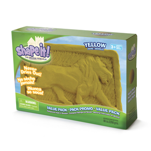 Relevant Play Shape It! Sand, Lunar Yellow, 5 lb Box