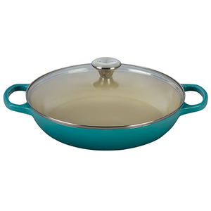 3.5qt Signature Cast Iron Buffet Casserole w/ Lid Caribbean