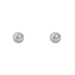 Sterling Silver 5mm High Polish Ball Stud Earrings