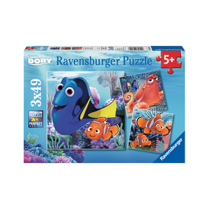 Ravensburger Finding Dory 3-in-1 Jigsaw Puzzle Multi-Pack - Finding Dory: 3 x 49 Pcs
