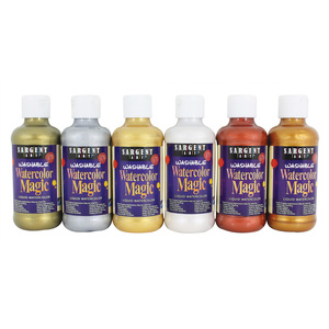 Sargent Art Watercolor Magic® Paint, 6 Metallic Colors, 8 oz Bottles