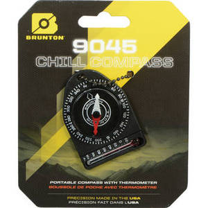 9045 Keyring Compass with Thermometer