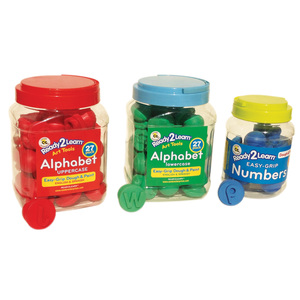 Center Enterprises Ready2Learn&#8482; Easy Grip Dough & Paint Stamp Kit - Alphabets & Numbers