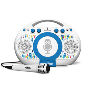 Tabeoke Portable Karaoke System White/Blue