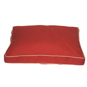 Carolina Pet Company Medium Classic Twill Rectangle &quot;Jamison Bed - Red