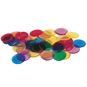 Learning Resources Transparent Color Counting Chips, 250 Per Pack, 6 Packs