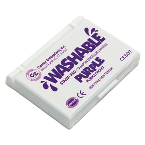 Center Enterprises Washable Stamp Pad, Purple, Set of 6