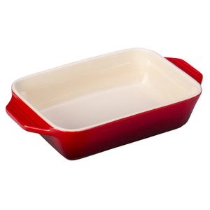 3.15 Qt. Rectangular Stoneware Dish Cherry