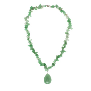 Lita Genuine Aventurine and Amazonite Necklace,17&quot;