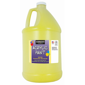 Sargent Art Yellow Acrylic Paint 64 oz. Bottle (Half Gallon)