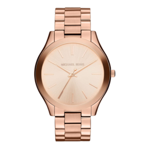 Michael Kors Slim Runway Ladies Rose Gold-Tone Watch