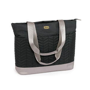 Chevron Tote Diaper Bag Black