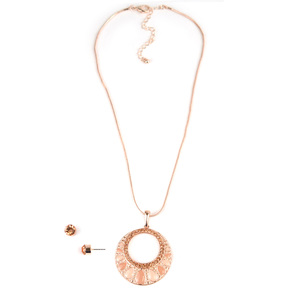 Covington Women&#8217;s Open-Circle Necklace & Earrings Set