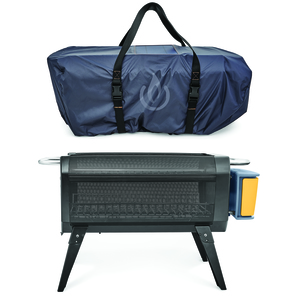 Smokeless Outdoor FirePit w/ Solar Carry Cover