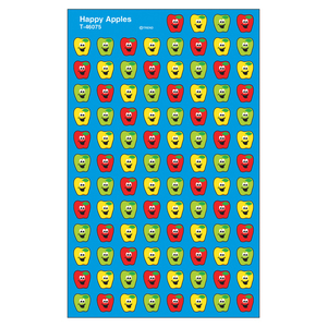Trend Happy Apples superShapes Stickers, 800 per Pack, 12 Packs