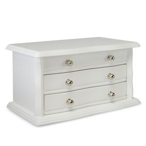 Wooden White Jewelry Box