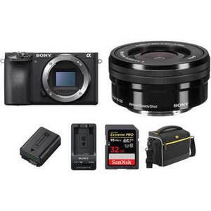 Alpha a6500 Mirrorless Digital with 16-50mm Lens Premium Kit