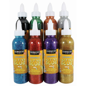 Sargent Art 8 Ct. 4 Oz. Glitter Glue Assortment, Bundle Of 2