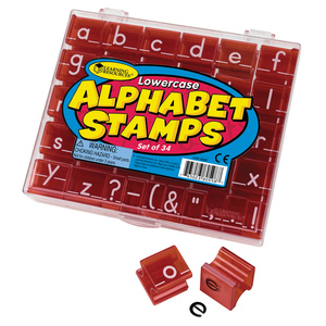 Learning Resources Lowercase Alphabet & Punctuation Stamps, 2 Sets