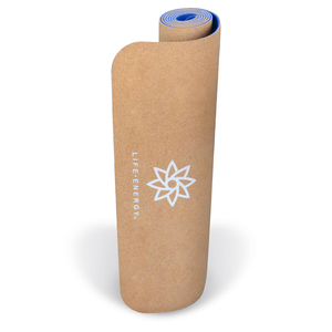 Life Energy  5mm EkoSmart Cork Yoga Mat with Yoga Strap