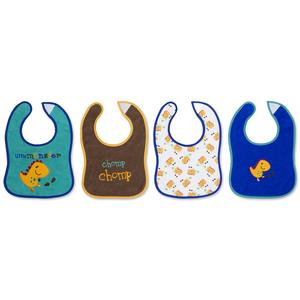 Baby Essentials Infant Boy's 4-Pack Bibs - Little Monster