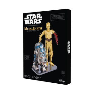 Fascinations Toys & Gifts Metal Earth 3D Metal Model Kit - Star Wars R2-D2 & C-3PO Box Set