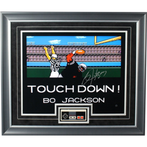 Bo Jackson Signed and Framed Los Angeles Raiders 'Tecmo Bowl TD' 16x20 Photo with Nintendo Controller