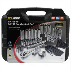 Pro-Grade 58-Piece SAE and Metric Drive Set