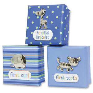 Baby Essentials Infant Boy's 3-Pack Trinket Boxes