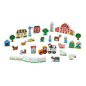 Wooden Farm & Tractor Play Set Ages 3+ Years