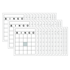 Top Notch Teacher Products Blank Bingo Cards, 36 Per Pack, 3 Packs