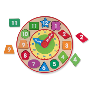 Shape Sorting Clock Ages 3-6 Years